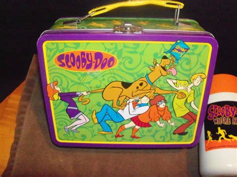 metal scooby doo lunch box with thermos|scooby doo thermos lunch box.